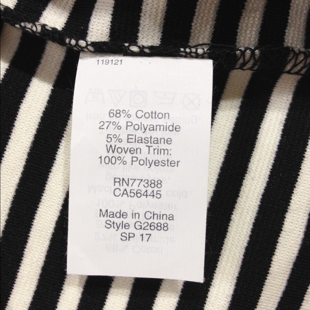 J. Crew Nautical Striped Ruffle Top - Picture 7 of 9